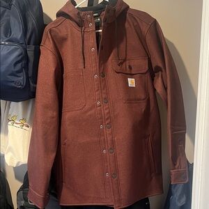 Carhartt Maroon Hooded Jacket